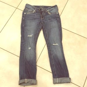 Ariat Boyfriend Crop Jeans - Factory Distressed